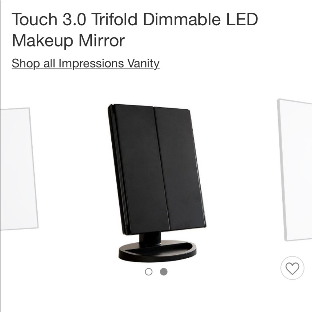Impressions vanity trifold mirror